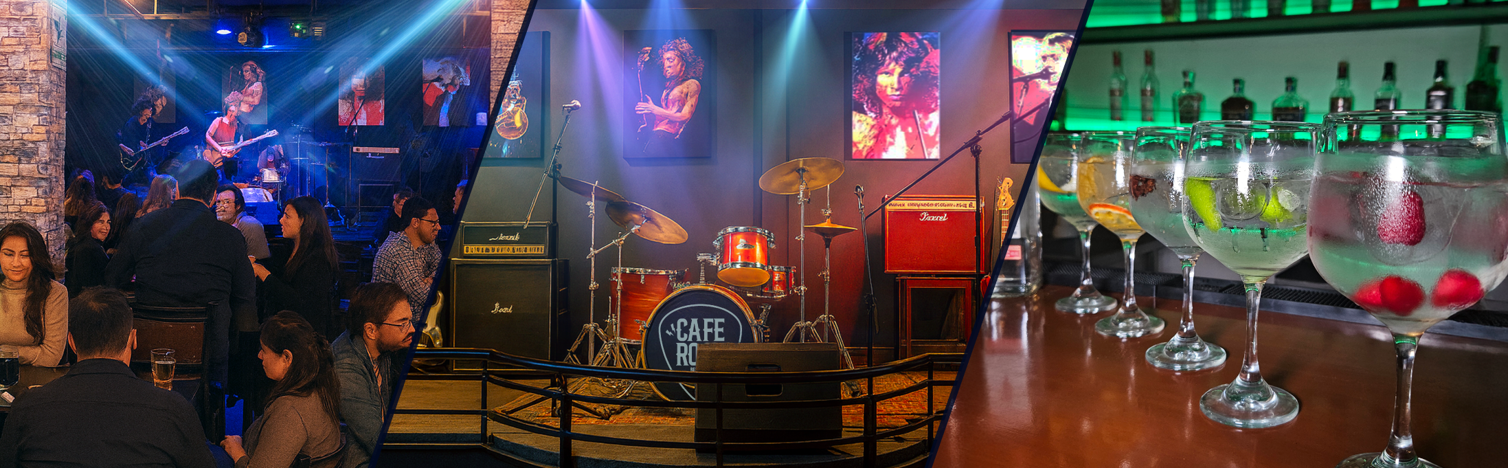 Interior del Café Rock - Ambiente acogedor